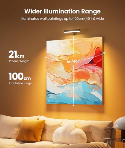 Rechargeable Battery Operated Wall Sconces 7500mAh, Wall Lights for Bedroom - color: Black-1P