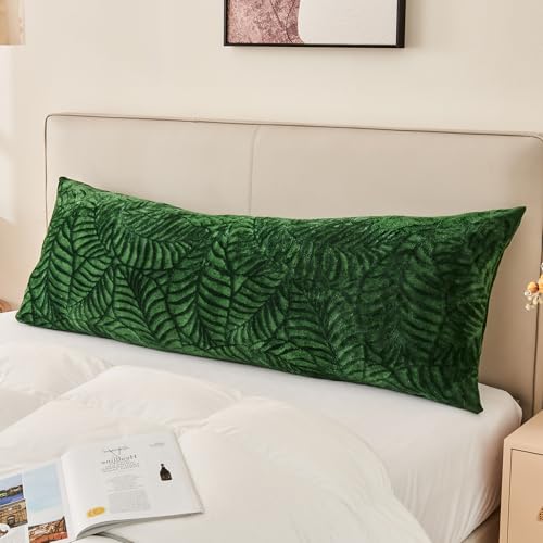 SOCHOW Body Pillow Cover 21x54 Inches, 1 Pack, Olive Green - color: Olive Green, size: 54" x 21" (Pack of 1)