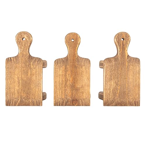 Creative Co-Op Small Wood Pedestal with Handle,Square (Pack of 12) - color: Natural, size: Square (Pack of 12), style: Rectangle
