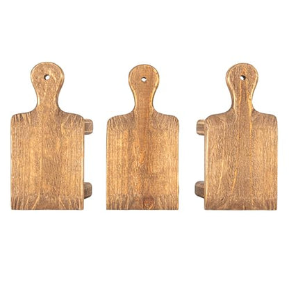 Creative Co-Op Small Wood Pedestal with Handle,Square (Pack of 12) - color: Natural, size: Square (Pack of 12), style: Rectangle