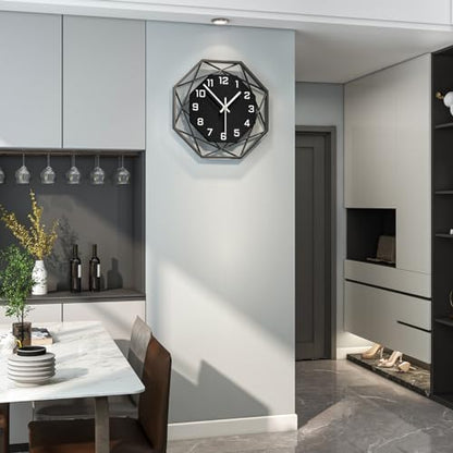 Large Wall Clock for Living Room Decor 16inch Silent Modern Clock - size: 16 inch