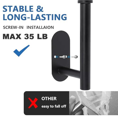 Curtain tiebacks Hooks Wall Mounted, Curtain holdbacks Screw-in, Curtain Holders for Drapes, Curtain Pull Backs, Curtain Tie Backs 304 Stainless Steels, 4 pcs - color: Black, size: 4Pcs