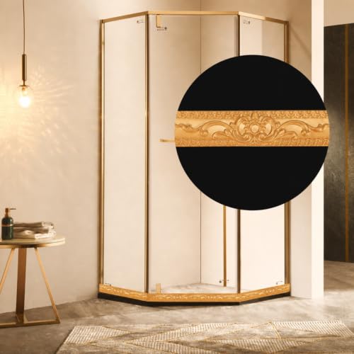 Flexible Molding Trim Wall Trim 16.4 Feet (Warm Gold) - color: Gold
