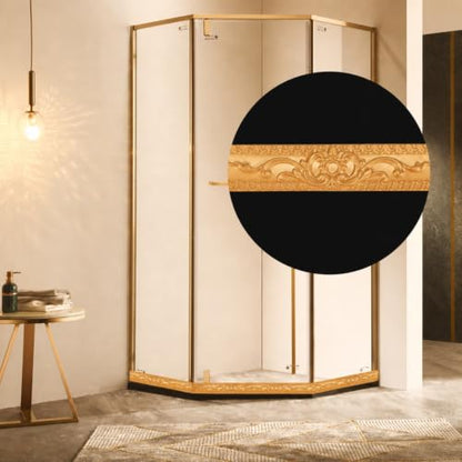 Flexible Molding Trim Wall Trim 16.4 Feet (Warm Gold) - color: Gold