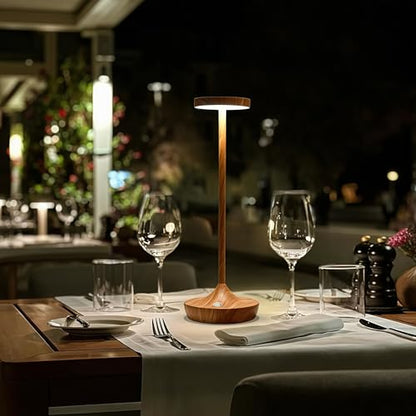 2 Pack Cordless Table Lamps, Rechargeable 6000mAh, 72H Runtime, Waterproof - color: Bamboo Pattern