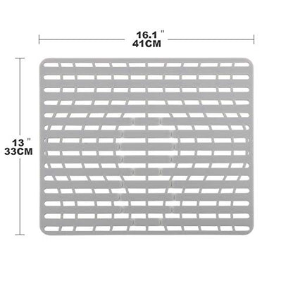 Nice Day® Sink Mat, Ceramic anti fall 16" x 13", Large - size: 16" x 13"