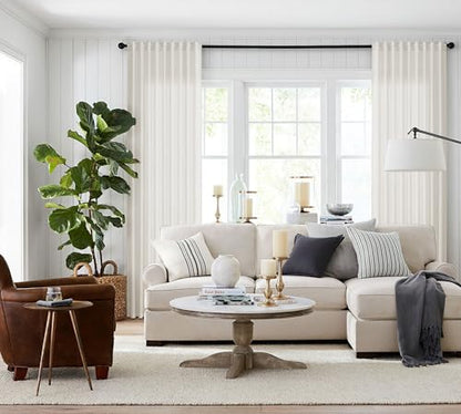 Jowels Natural Linen Curtains 80 Inch Long 2 Panels for Living Room - color: Natural, size: 40"W x 80"L (Pack of 2)