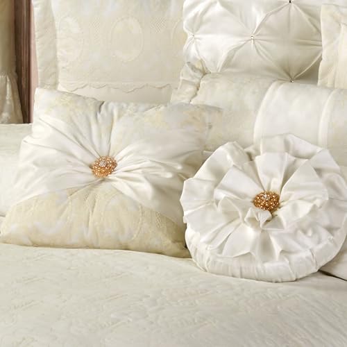 Cameo Lace Luxury Bedding, Full Bedspread, Set of 5 - size: 5 Piece Full Bedspread Set