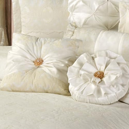 Cameo Lace Luxury Bedding, Full Bedspread, Set of 5 - size: 5 Piece Full Bedspread Set