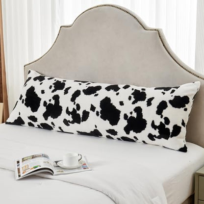 SOCHOW Body Pillow Cover 21x54 Inches, 1 Pack, Black/White - color: Black/White, size: 54" x 21" (Pack of 1)