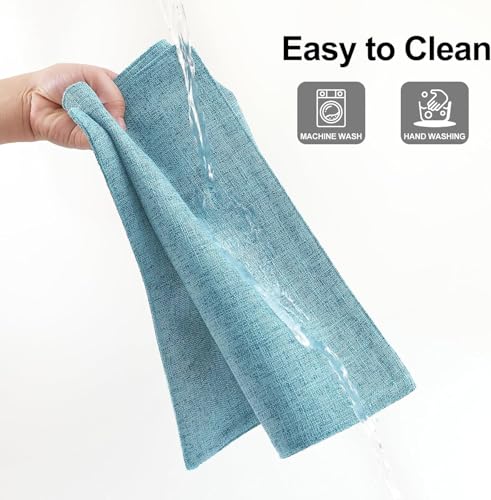 Homaxy Cloths Placemats for Dining Table Set of 8, 13" x 19", Aqua - color: Aqua, size: Placemats Set of 8