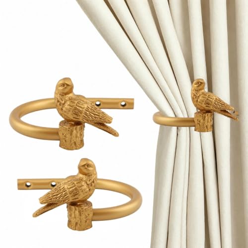 Resin Bird Curtain Drapery Holdbacks