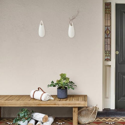 White Ceramic Wall Vases, Set of 2, 5.9 Inch, Teardrop Design - color: 2pcs-small