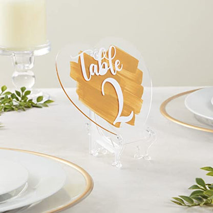 Juvale Mini Clear Acrylic Easel Stands - 24-Pack, 5.3-Inch, Clear Plastic - Mini Easel Sign Stand & Greeting & Place Card Display - Tabletop Photo Holders & Plate Holders