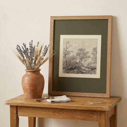 DGBQMK Vintage Landscape Wall Art Framed Tree Sketch Picture, Solid Wood Frame Rustic Farmhouse Decor for Living Room Bedroom Office, 12x16 Inch - color: tree, size: 16"Lx12"W