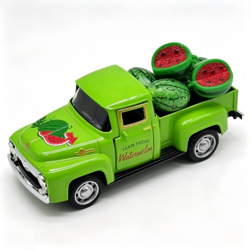 Watermelon Truck Decor Summer Rustic Farmhouse Table Decorations - color: Green-watermelon