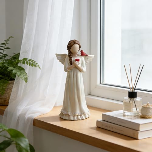 Cardinal Gifts for Women，Sympathy Gifts Angel Figurine - color: Guardian Angel