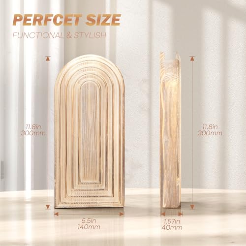 EOSAHR Wall Vase: Wall Planter for Bathroom Decor Aesthetic, Natural Wood - color: Natural Wood