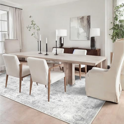 Washable 10×12 Area Rugs for Living Room Grey - color: Grey, size: 10' x 12'