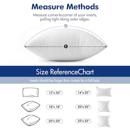 MIULEE Pillow Insert 14x36 Inch Decorative Rectangle Throw Pillow Inserts - size: 14x36 Inch