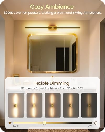38.6" Wireless Battery Operated Wall Sconces Set of Two,Rechargeable Lamp with Remote, DIY Rotation, 10000mAh Battery, Touch Dimmable Lights for Living Room Hallway Bedroom, Gold D08YBP205 - color: Gold, size: 38.6 Inches