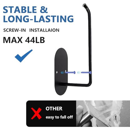 2 pcs Curtain tiebacks Hooks Screw-in, Curtain holdbacks Wall Mounted, Curtain Holders for Drapes, Curtain Pull Backs 304 Stainless Steels, Curtain Tie Backs - color: Black, size: 2 pack Thin
