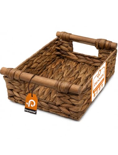 Wicker Basket, Large Basket for Gift Baskets Empty, 10.2x7.9x4in - color: Chestnut, size: Small