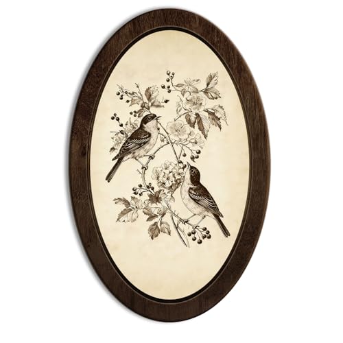 YZSLA Vintage Bird Framed Wall Art Decor, Bird Decor for Home - color: Bird-2