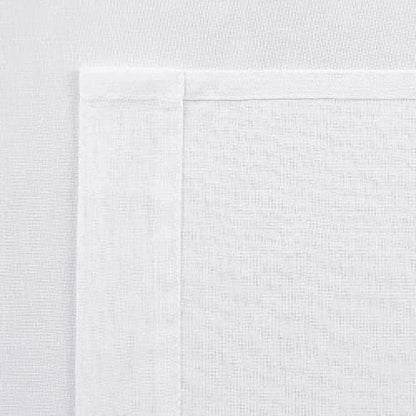 DWCN White Faux Linen Sheer Curtains - Grommet Voile Window Curtains Drapes for Bedroom Living Room 70 x 63 inch Length, Set of 2 - color: White, size: 70"W x 63"L (Pack of 2)