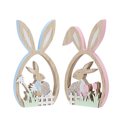 Antizz 2Pcs Easter Decorations for the Home Farmhouse Rustic