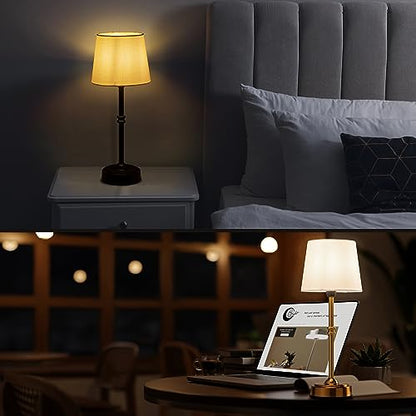 O'Bright Seraph Cordless Rechargeable LED Table Lamp, Antique Brass - color: Antique Brass
