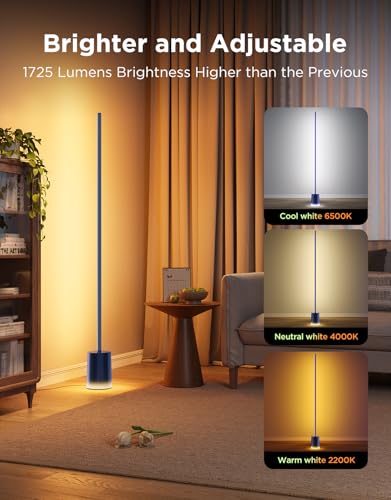 Govee Floor Lamp 2, RGBIC Smart Floor Lamp for Living Room, Bedroom - color: Blue
