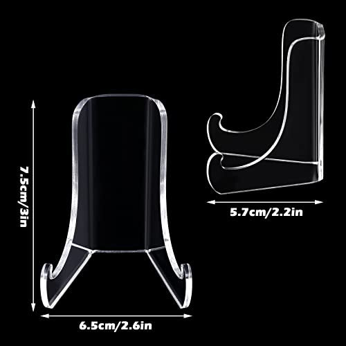 Chunful Acrylic Plate Stand Display Easel Holder,3 × 2.6 × 2.2 Inch - size: 3 x 2.6 x 2.2 Inch