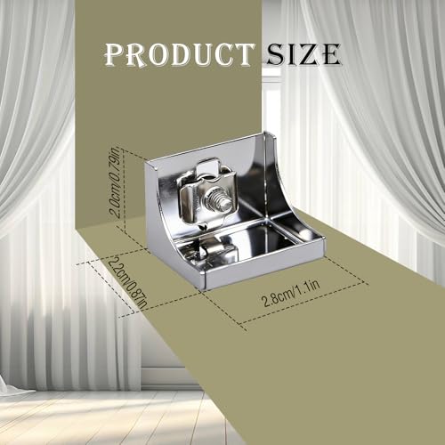Curtain Track End Caps Quiet Curtain Rail Stop Replacement Accessories for Ceiling Track & Window Hanging Rod 8 Pack