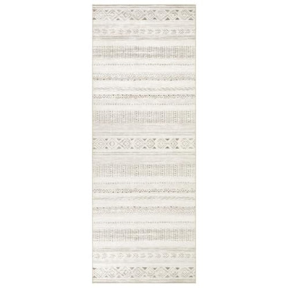 cotiled Hallway 3x10 Runner Rugs Washable Boho Rug Brown Cream - color: Light Brown/Cream, size: 3' x 12' (Runner)