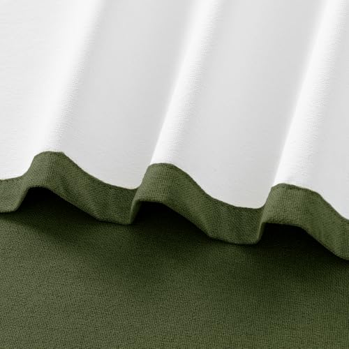 ChrisDowa Olive Green Blackout Curtains 54 Inches Long 2 Panels for Bedroom - color: Olive Green, size: 40"W x 54"L (Pack of 2)