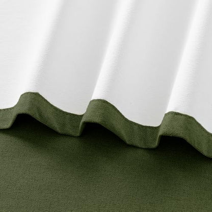 ChrisDowa Olive Green Blackout Curtains 72 Inches Long 2 Panels for Bedroom - color: Olive Green, size: 40"W x 72"L (Pack of 2)
