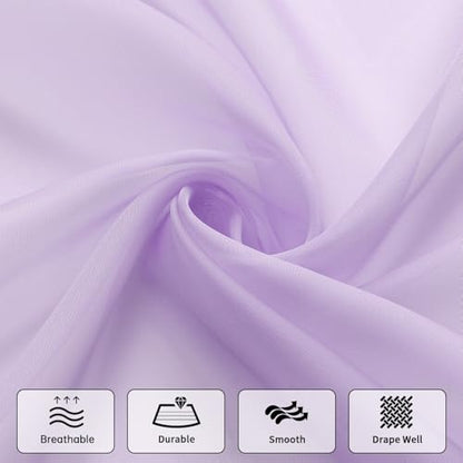WUBODTI Taro Purple Beaded Sheer Curtain Valances for Kitchen Windows, Triangle Sheer Swag Valance Curtains Boho Bead Tassels Window Valances for Bedroom Bathroom Living Room,3PCs, Each W51 x L24 - color: Taro Purple