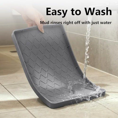 Mateeylife Under Sink Mat Kitchen Waterproof, Silicone Sink Tray 22"X19" - color: Dark Grey, size: 19"W x 22"L