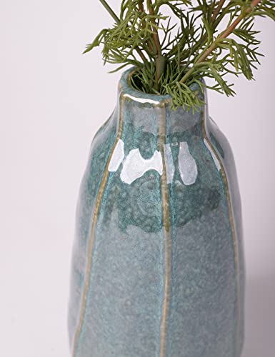 HAUCOZE Ceramic Flower Vase Decorative Sculpture Modern Home Decor 8.3 Inch - size: Large