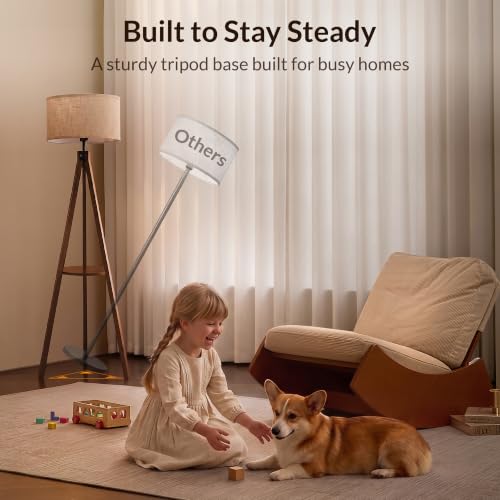LEPOWER Shelf Floor Lamp Tripod Mid Century Modern Lamps for Living Room - color: Brown Holder