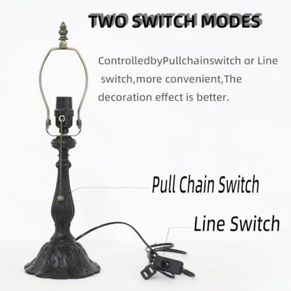 Tiffany Style Table Lamp,Spider Desk Lamp,Gothic Style Stained Glass lamp - color: Spider