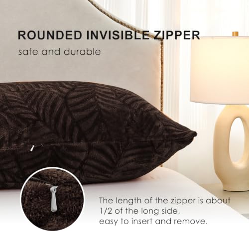 SOCHOW Body Pillow Cover 21x54 Inches with Zipper, 1 Pack, Brown - color: Brown, size: 54" x 21" (Pack of 1)
