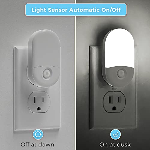 L LOHAS LED Night Light Plug in, 4 Pack 0.6W LED Night Light for Kids, Auto - color: Daylight, size: 4 Count (Pack of 1)