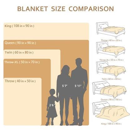 Excervent Hexagon Jacquard Throw Blanket for Bed, 50x70 Inches, Light Green - color: Light Green, size: 50"x70"