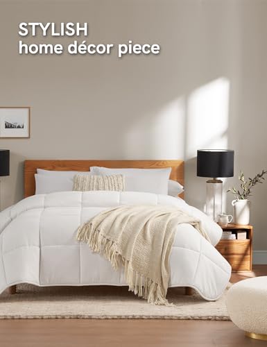 YnM Basketweave Knit Throw, Solid Neutral Vibe Textured Blanket with Tassel for Home Decor, 50 x 60 in, Cream - color: Cream