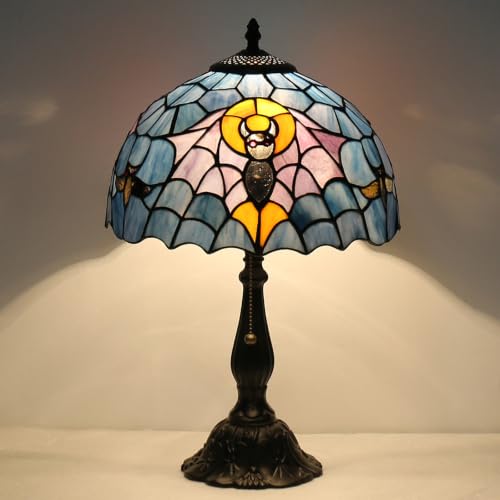 Tiffany Style Table Lamp,Gothic Bat Desk Lamp,Stained Glass lamp - color: Bat