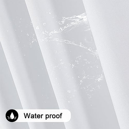 KEQIAOSUOCAI Pure White 100% Blackout Linen Curtains 80 Inches Long 2 Panels for Bedroom,Modern Farmhouse Full Black Out Room Darkening Thermal Insulated Window Curtain Panels W50 x L80 Inch Length - color: Pure White, size: 50"W x 80"L (Pack of 2)