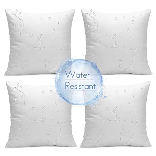 Ashler 16 x 16 Outdoor Pillow Inserts Set of 4 Water Resistant - size: 16 X 16 Inches - 4 Count