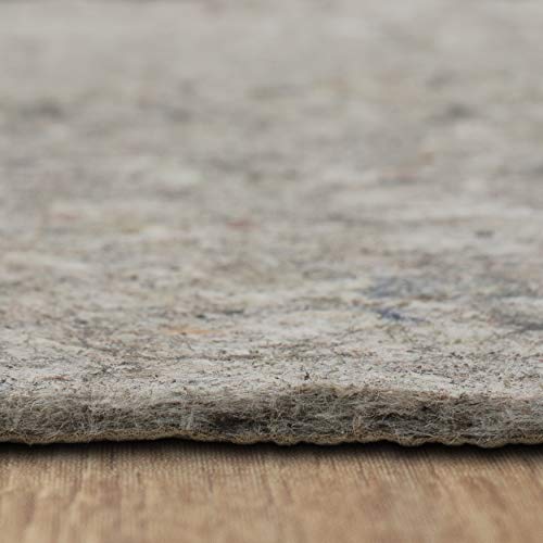 Mohawk Home Non Slip Rug Pad 5' x 8'- 1/4" Thick Felt + Latex Rubber Gripper - Dual Surface Cushion for Hardwood, Carpet, Tile Floors, Made in USA - size: 5' x 8' (Rectangular), style: 1/4 Inch Dual Surface Rug Pad